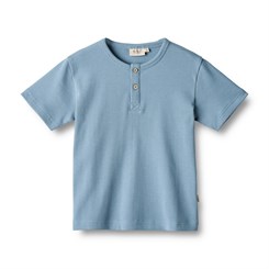 Wheat kortærmet T-shirt Lumi - Blue 